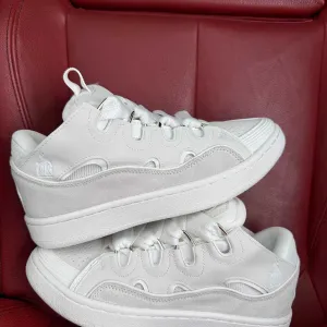 (ОПЛАТА ПІСЛЯ ОГЛЯДУ)Lanvin Curb Sneakers All White Менш Дуті