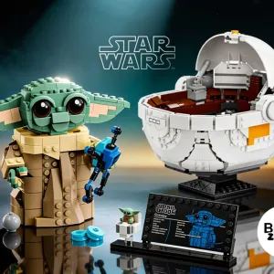 ‼️1048 деталей‼️Конструктор Grogu (Малюк Йода) з літаючою колискою Star Wars (75403)