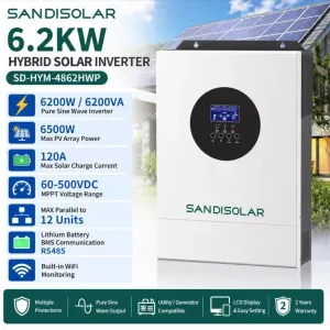 Sandisolar 6.2 kw 48v, сандисолар 6.2 кВт 48в
