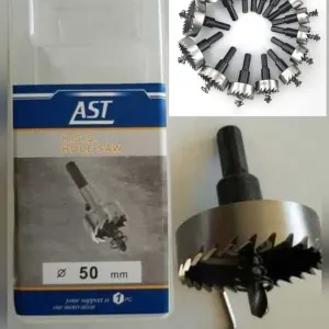 Коронка-сверло по металлу и нержавейке,алюминию HSS, М93 кобальт 14-120 mm