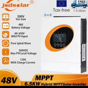 Безкоштовна доставка!!! Гібридний інвертор Jsdsolar ANENJI 6.5квт wifi