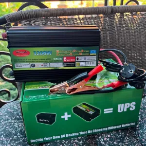 Преобразователь инвертор напряжения 3200 W 12/220V UPS з зарядним ИБП