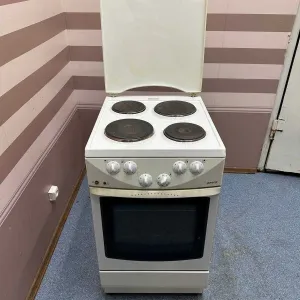 Плита Gorenje E274W електрична 4 чавунні конфорки Духовка повністю робоча