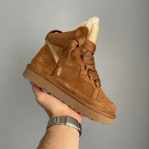 Уггі UGG Lowmel High Sneaker Beige premium угги повністю натуральні