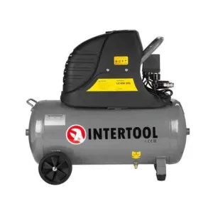 Компрессор, 50 л, 1,5 кВт, 220 В, 8 атм 206 л/мин 80 дБ INTERTOOL PT-0003
