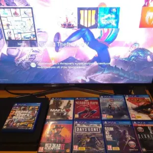 PS4Slim(Online-GTA5/RDR2/MortalKombat/Tekken/Fifa24,ОбменПриставкиИгр)