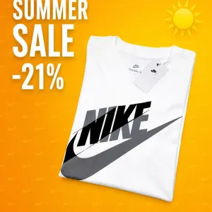Summer Sale! Футболка Nike (біла) (L) | Оригінал з бірками!