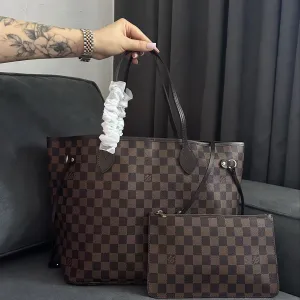 Шопер louis vuitton neverfull , сумка , гаманець , lv , луі вітон шкіра