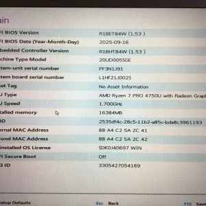 Процесор AMD Ryzen 7 PRO 4750U (з материнською платою Lenovo T14 G1)