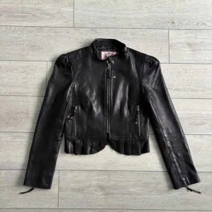 Шкіряні Жіноча Куртка Джусі Кутюр Juicy Couture Leather Black Size S С Розмір Женская Кожаная Курточка Косуха Кожанка Оригінал