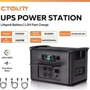 Зарядна станція CTOLITY  APOWER2000(2048Вт-год 2400-2600Вт)
