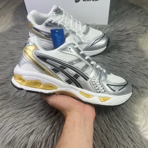 Кросівки чоловічі Asics Gel-Kayano 14 білі/сірі/золоті, (41-46) розміри