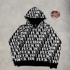 зип худи Number Nine fuck Y zip up balenciaga vetements rick owens project gr protocol index