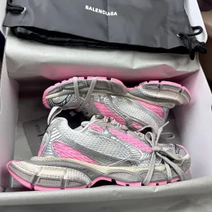 Balenciaga 3XL Silver Pink трендові кросівки баленсіага на платформі