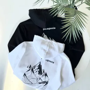 Кофта Patagonia чорна/ біле худі патагонія / чоловіча кофта patagonia