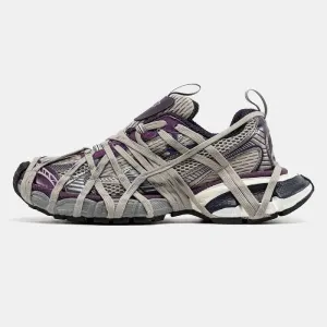 Кросівки Balenciaga 3XL Extreme Lace Beige/Purple premium | Кроссовки жіночі