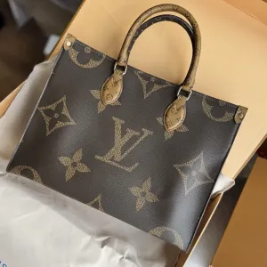 Сумка шопер тоут жіноча Louis Vuitton OnTheGo луи вітон коричнева