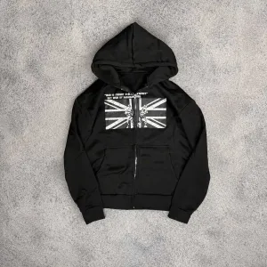 Зип худи Jaded London type с флагом type кофта opium y2k