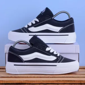 (2290) Акція! Кеди у стилі Vans Knu Skool Imran Potato чорні з білим (38,39,40) венс ванс