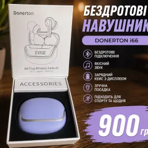 Бездротові навушники Donerton i66 TWS з дисплеєм, нові