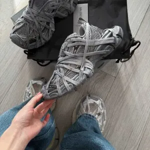 Кросівки Balenciaga 3XL Extreme Lace Double Grey premium | Кроссовки жіночі