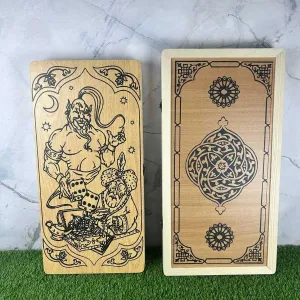Нарды настольная игра из натурального дерева