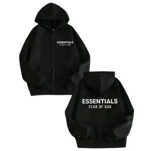 Зип-Худи Essentials fear of god Logo унисекс кофта толстовка лонгслив