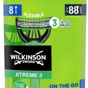 Набір однор. бритв Wilkinson Sword Xtreme3 On The Go Comfort 8 шт, USA