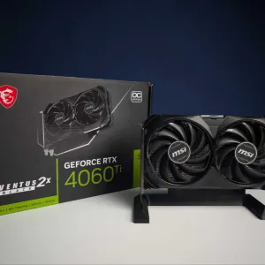 Сучасна, Потужна та Енергоефективна Ігрова Відеокарта MSI GeForce RTX 4060 Ti VENTUS 2X BLACK 8G OC GDDR6 | МАГАЗИН | Гарантія 90 днів
