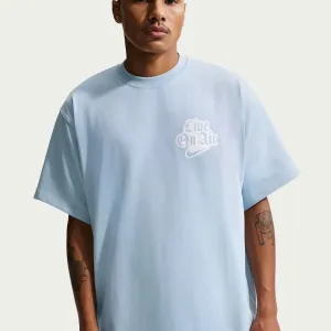 Оригінал! Футболка Nike Solo Swoosh (блакитна) (S, M, L)