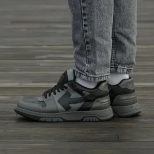 Кросівки Off-White Out Of Office Grey/Black (Люкс якість) | Кроссовки чоловічі жіночі
