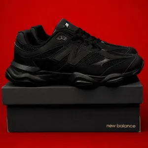 New Balance 9060 Black Кросовки Нюьбеланс большие размеры New Balance черные мужские  Много размеров Кожаные мужские кроссовки е коасовки нюбеланс