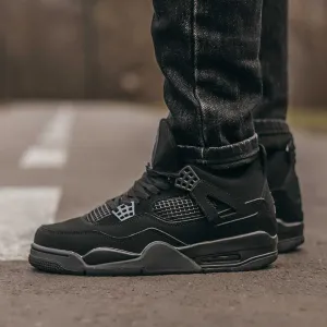Мужские кроссовки Nike Air Jordan Retro 4 "Black Cat" Размеры 40-45