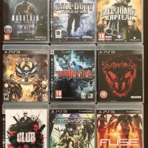 Sony PS3: Splatterhouse Wolfenstein Metal Gear Solid, Mafia, Yakuza Dead Space, Ninja Gaiden, Bayonetta Prototype Saboteur Siren Blood Curse