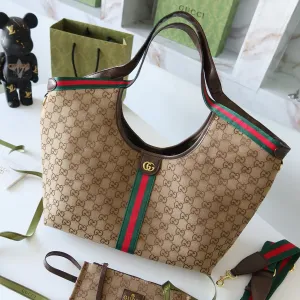 Жіноча сумка шопер Gucci Giglio tote bag літня пляжна бежева женская сумочка шоппер гуччи гучи GG пляжная летняя новинка