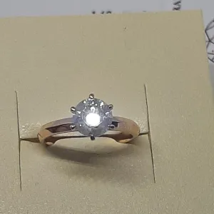 1.60 ct H / I1 натуральный бриллиант сертификат,  золотое кольцо.