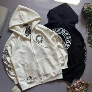 Chrome Hearts Зіп-Худі/ Чоловіче зіп худі в двох кольорах Хром Хартс/Chrome Hearts Зип-Худи/ Мужской зоп худые в двух цветах Хром Хартс