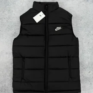 Жилет Nike чорний | жилет найк з вишитим лого | Люкс якість