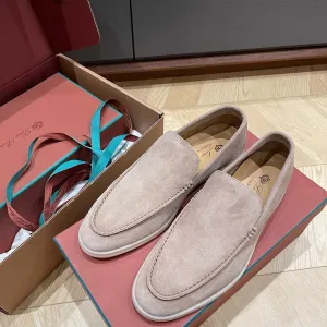 41-47 Мужские бежевые лоферы Loro Piana Summer Walk Лоро Пиана бежеві чоловічі лофери