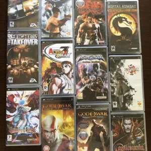 Sony PSP: Silent Hill, God of War Catlevania GTA Chinatown Wars, Liberty City Stories, Vice City Stories, Final Fantasy, Manhunt 2, Mortal Kombat