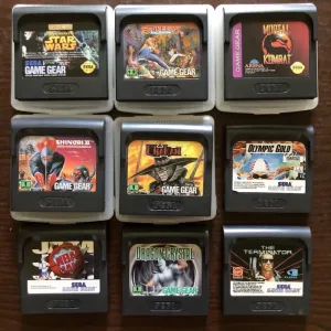 Sega Game Gear, Genesis, Mega Drive: Vectorman Mortal Kombat, Jurassic Park, The Story of Thor, Aladdin Terminator Simpsons Lion King Batman