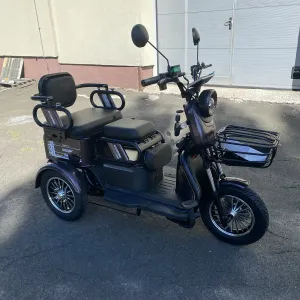 Електричний трицикл з кузовом CORSO PROTEX 1200W72V-23Ah шини 10"-10"