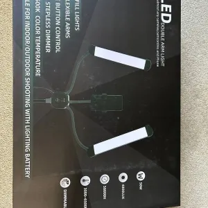 Професійна Led лампа подвійна прямокутна студійне світло для візажистів блогерів