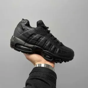 Кросівки Nike Air Max 95 Premium Triple Black | Кроссовки Найк чоловічі жіночі