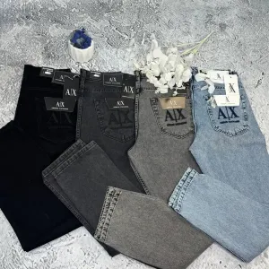 Джинсы Armani Exchange черные мужские джинси чоловічі Армани Армані | Джинси чоловічі Емпорио Армани мужские штаны Emporio Armani чоловічі Armani сірі