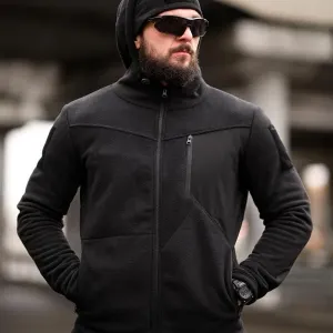 Флісовий спортивний Є В КІЛЬКОХ КОЛЬОРАХ тактичний костюм TARANTUL black / Чоловічий флісовий костюм / теплий осінь зима кофта + штани комплект чорний