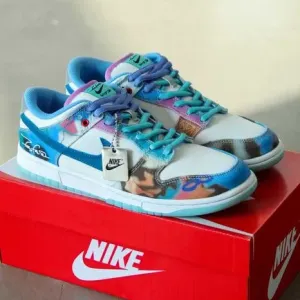 Мужские кроссовки Futura x Nike SB Dunk Low. Размеры 40-45