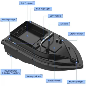 Кораблик D16 gps16 точек 24000mAh для риболовлі для рыбалки карповый Прикормочный  Короповий для риболовлі 500м +сумка