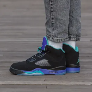 Кросівки Nike Air Jordan Retro 5 Black/Purple premium | Кроссовки Найк чоловічі жіночі