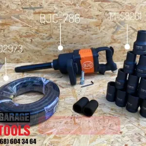 Гайковерт ударный 1" TIR BJC 788 4800Nm +шланг+12насадок PL дюймовый
